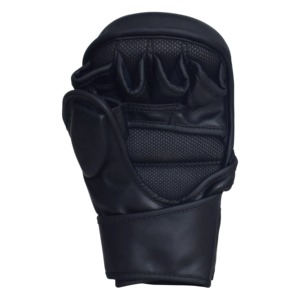 ถุงมือชกมวย MMA หนังสีดำคุณภาพสูง ปักโลโก้ได้ กันน้ำ ปิดด้วยแถบตีนตุ๊กแก สำหรับฝึกซ้อมและแข่งขัน 男女兼用 - Product Image 6