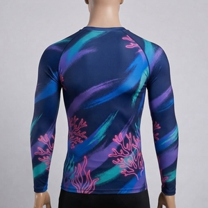 Camiseta de Compresión para Hombre, Manga Larga, Estilo Bape, Ropa Deportiva, Camisetas para Hombre, Top Deportivo para Entrenamiento y Fitness - Product Image 2