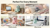 Robot de compagnie IA personnalisé pour Teddy, jouet interactif souple basé sur une application, produit interactif intégré, compagnon IA pour adulte, personnalisable