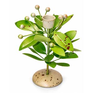 Support de bougie en métal au design moderne de feuilles tropicales, support décoratif en fer pour bougies chauffe-plat, élégant centre de table pour mariages, événements et décoration intérieure - Product Image 6