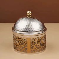 Boîte à Roti Classique de Luxe en Bois avec Poignée et Couvercle Floral, Rectangulaire, Antiadhésive, pour le Rangement des Chapatis, Casserole de Cuisine, Dabba, pour la Maison et la Salle à Manger