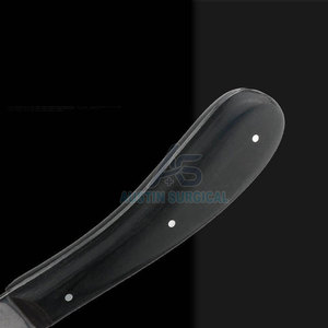 Couteaux à sabots en acier inoxydable, lame courbée, poignée sécurisée, finition lisse, efficaces pour le taillage des sabots, vétérinaires, réutilisables - Product Image 6