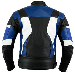 Men's SASPORTS LEAGUE PU Leather Korean Style Slim-Fit <b>Waterproof</b> Stand Collar Zipper Closure Thickened Motorcycle <b>Jacket</b> for - Product Image 3