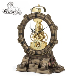 GÉNÉRATEUR DESIGN-STEAMPUNK VERONESE HORLOGE-RÉSINE PEINT À LA MAIN ART ET COLLECTIBLE-OEM DISPONIBLES - Product Image 2