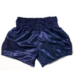 Men's Muay Thai Shorts Solid Color Satin High Waist Elastic Breathable Quick Dry Customized 220g Sporty - Product Image 3