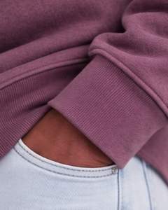 Sudadera con Capucha para Hombre Color Malva Empolvado, con Cierre de Botones, Bolsillos Dobles en el Pecho, Estilo Casual Urbano, Fabricante OEM - Product Image 5