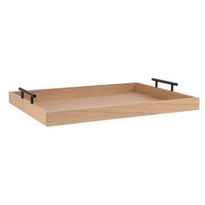 Bandeja de Servicio de Madera con Diseño Moderno y Elegante, Asa de Acero Inoxidable, para Bodas y Hoteles, Precio al por Mayor - Product Image 2