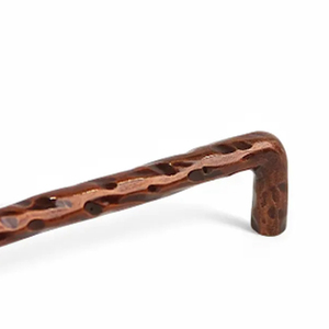 Ensemble de poignées de porte en fer forgé à la main, style vintage en fer forgé noir torsadé - Product Image 4