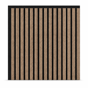 Panneau acoustique en lattes de bois avec placage en noyer et feutre pour l'isolation acoustique dans la décoration intérieure, panneau mural en bois - Product Image 1