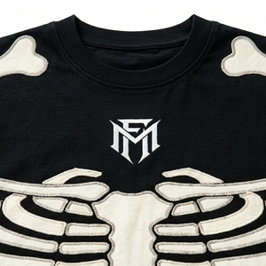 Camiseta de Moda Premium para Hombre, Estilo Urbano, con Paneles en Contraste, Cuello Redondo, Manga Corta, Estampado Personalizado - Product Image 5