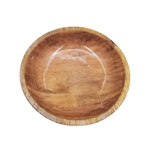 Tazón de madera de estilo nuevo, fabricado en India, artesanía vintage, accesorios de madera para la cocina, tazones de madera grabados para alimentos. - Product Image 3