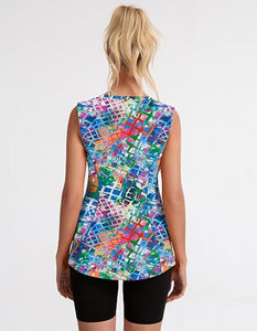 Women Solid Color Knitted Tank <b>Tops</b> O-Neck Sleeveless Breathable Regular Length Minimalist Style - Product Image 2