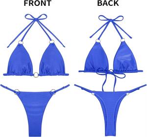 Trajes de baño de alta calidad y transpirables para mujer, conjuntos de bikini en oferta, traje de baño personalizable, ropa de playa. - Product Image 3