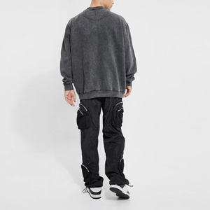 Sweat-shirt pour homme au style unique, décontracté, hiver, haute qualité, 100% coton, polaire, manches longues, uni, écologique, respirant - Product Image 4
