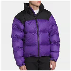 Chaqueta Acolchada Unisex con Bloques de Color, Estilo Retro, Abrigo de Invierno Cálido con Capucha, Chaqueta Bomber, Abrigo Sólido Personalizado OEM - Product Image 2