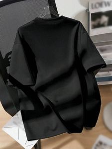 T-shirt d'été décontracté respirant à manches courtes en coton polyester écologique avec logo personnalisé imprimé de haute qualité pour hommes - Product Image 5