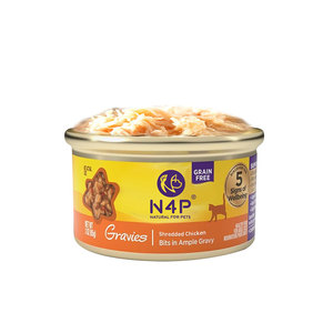 מזון חתולים משומר רב-טעים N4p עשיר בחלבון, פורמולה קלה לליקוק וקל לעיכול, מזון רטוב חדש ורב מכר, ארוחה עיקרית מלאה. - Product Image 6