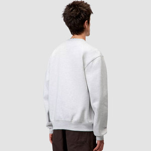 Sweat-shirt en maille gaufrée thermique pour homme, coupe classique, avec bordures côtelées aux poignets, style décontracté chic, couleur ardoise - Product Image 6