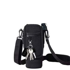 Adjustable Strap Zipper Closure Durable Neoprene Insulated Water Bottle Cooler Sleeve Shoulder Bag Design for Outdoor Activities - Product Image 2