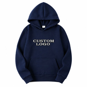 Sweat-shirt à capuche pour homme, couleur unie, coupe classique, tricoté, 100% coton FRENCH TERRY, vêtement d'automne - Product Image 2