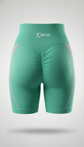 Shorts de sport taille haute respirants pour femme, style streetwear, pour yoga, cyclisme, fitness, entraînement athlétique, effet push-up, sans couture - Product Image 5