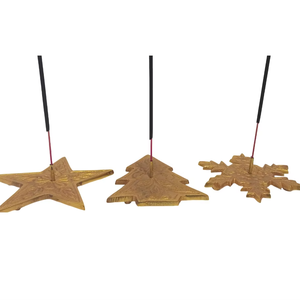Brûleur d'encens en métal artisanal, support élégant pour la décoration du salon et du temple - Product Image 1