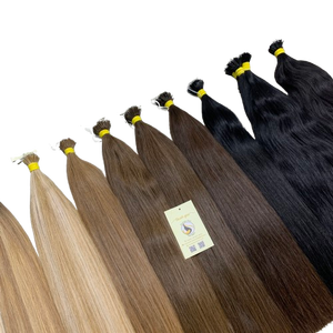 Vente en Gros Cheveux Vierges Cheveux Russes Kératine Double Dessiné Nano Pointe Extensions de Cheveux Humains - Product Image 1