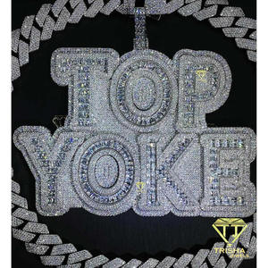 Luxury Initial Letter Pendant With <b>Snake</b> Moissanite Diamond 925 Sterling <b>Silver</b> Hip Hop <b>Chain</b> Personalized Jewelry - Product Image 4