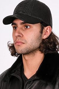 Casquette de baseball en cuir véritable en gros, en cuir de vache véritable, visière incurvée, réglable, avec logo personnalisé - Product Image 3