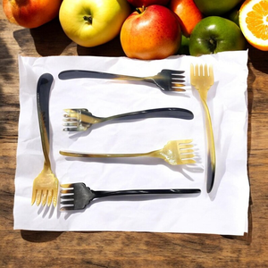 Cuchara de Sopa Estilo Vintage de Cuerno de Buey, Calidad Premium, Cuerno de Búfalo Pulido para Comidas Elegantes, Reposacucharas y Clips para Ollas de Cuerno de Buey Natural - Product Image 2