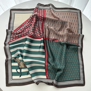 Pañuelo cuadrado de lujo para mujer, 70x70cm, chal suave para el cuello, pañuelo elegante para el cuello, pañuelos estampados para mujer, hiyab para viaje - Product Image 3