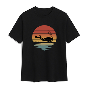 T-shirt noir uni à manches longues pour homme, style mode, imprimé, vente en gros du fabricant, vêtements d'été - Product Image 5
