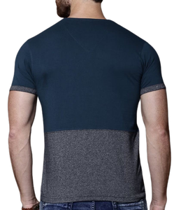 เสื้อยืดผู้ชายผ้าฝ้ายถักคุณภาพสูง 100% สวมใส่สบาย น้ำหนักเบา ทนทาน สตรีทแวร์ ทรงปกติ รับสกรีนโลโก้/สีตามสั่ง - Product Image 3