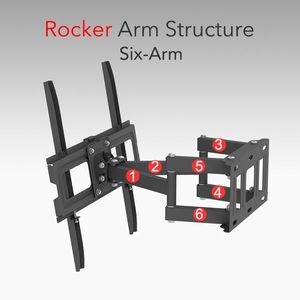 Supporto TV a Doppio Pendolo con Base Grande da 26-55 Pollici, Cuscinetto TMDS 105, Capacità 40Kg, Compatibile 400*400, Inclinazione Superiore/Inferiore 10~10 Gradi, Carrello Porta TV - Product Image 4