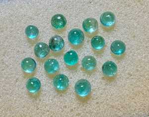 Esmeraldas Zambianas Naturales Certificadas, Cabujones Redondos, Piedras Preciosas Verdes Sueltas para Joyería, Anillos, Colgantes, Alta Calidad - Product Image 4
