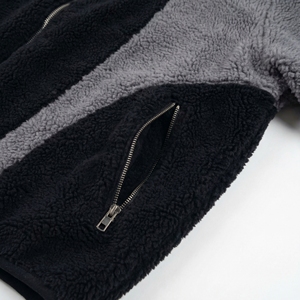 เสื้อแจ็คเก็ตขนเฟลอร์เชอร์ปาสีดำเทาแบบบล็อกสี |   เสื้อแจ็คเก็ตเท็ดดี้ตัวใหญ่แบบมีซิป |   เสื้อโค้ทสตรีทแวร์อุ่นๆ |   ผู้ผลิต OEM ตามสั่ง - Product Image 5