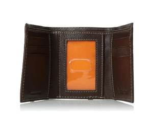 Custom Vintage Crazy Horse Trifold Card Holder High Quality Men's Business <b>Wallet</b> Short Length Genuine Leather Lightweight <b>RFID</b> - Product Image 1