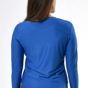 Custom Size Round Neck Collar Design <b>Women</b> <b>Compression</b> Shirts Long Sleeve Workout Wear <b>Women</b> <b>Compression</b> Shirts - Product Image 4