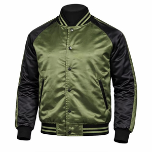 Veste universitaire légère à boutons-pression pour homme, style décontracté, streetwear, sport, veste satinée universitaire, style personnalisé, veste bomber de baseball - Product Image 5