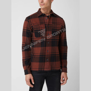 เสื้อเชิ้ตผู้ชายลายทาง รุ่นใหม่ล่าสุด ผ้าวูลฟลานเนล 100% ป้องกันรอยยับ ระบายอากาศได้ดี เนื้อผ้านุ่ม แขนยาว เหมาะสำหรับใส่กิจกรรมกลางแจ้ง - Product Image 3