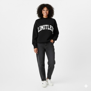 Pull molletonné professionnel personnalisé pour l'hiver, col montant, en tissu éponge épais, avec logo brodé sur le devant, respirant et à séchage rapide - Product Image 1