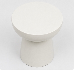 Handmade Modern White Ceramic <b>Stool</b> Glossy Finish Drum Accent Side Table Indoor Outdoor <b>Garden</b> Plant Stand Furniture - Product Image 2