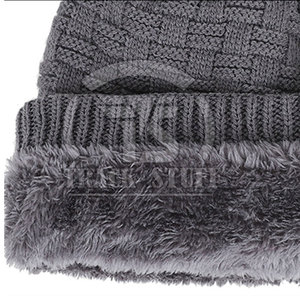 Bonnets d'hiver décontractés respirants et imperméables en laine 100% fabriqués au Pakistan, avec logo personnalisé et couleur unie pour adultes - Product Image 5
