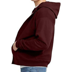 Latest Best Design Men's Plus Size Winter Zipper-Up Fleece Hoodies with Custom Brand Logo and Printing - Product Image 5