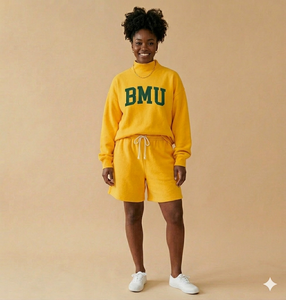 Conjunto de Pantalones Cortos con Cuello Alto Coordinado y Elegante para Mujer, Atuendo de Invierno Cálido, Relajado y con Estilo para el Día a Día - Product Image 1