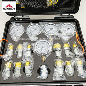 油圧ゲージ5ゲージTee診断ツール付きショベル油圧テストキット - Product Image 3