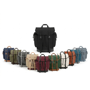 Sac à dos en toile imperméable grande capacité, multi-poches, pour voyage en plein air, décontracté, pour ordinateur portable, bretelles réglables, pour homme, vente chaude - Product Image 1