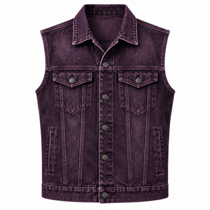 High Quality Winter Casual <b>Men's</b> <b>Denim</b> <b>Vest</b> Heated Anti-UV Breathable Outerwear 100% Cotton Made in Pakistan - Product Image 1