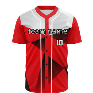 Wholesale High Quality Sublimation Printed logo Softball Jersey Shirt Custom Football <b>Baseball</b> Shirt Softball Uniform - Product Image 6