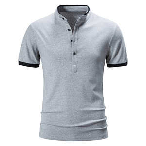 Summer Short Sleeve Crow Neck for <b>Shirt</b> Men's T-<b>Shirt</b> 100% Cotton Solid Casual Fashion Clothing - Product Image 4